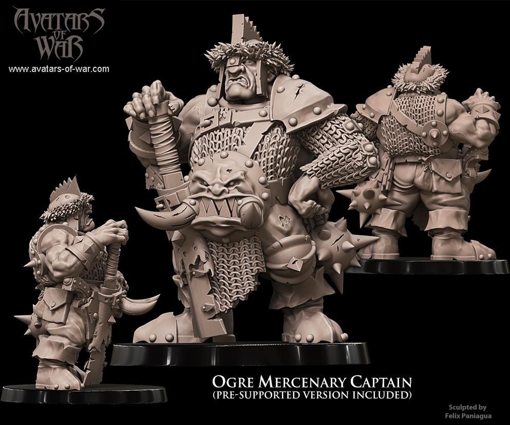 Ogre Mercenary Captain | Monstrous Infantry Leader
