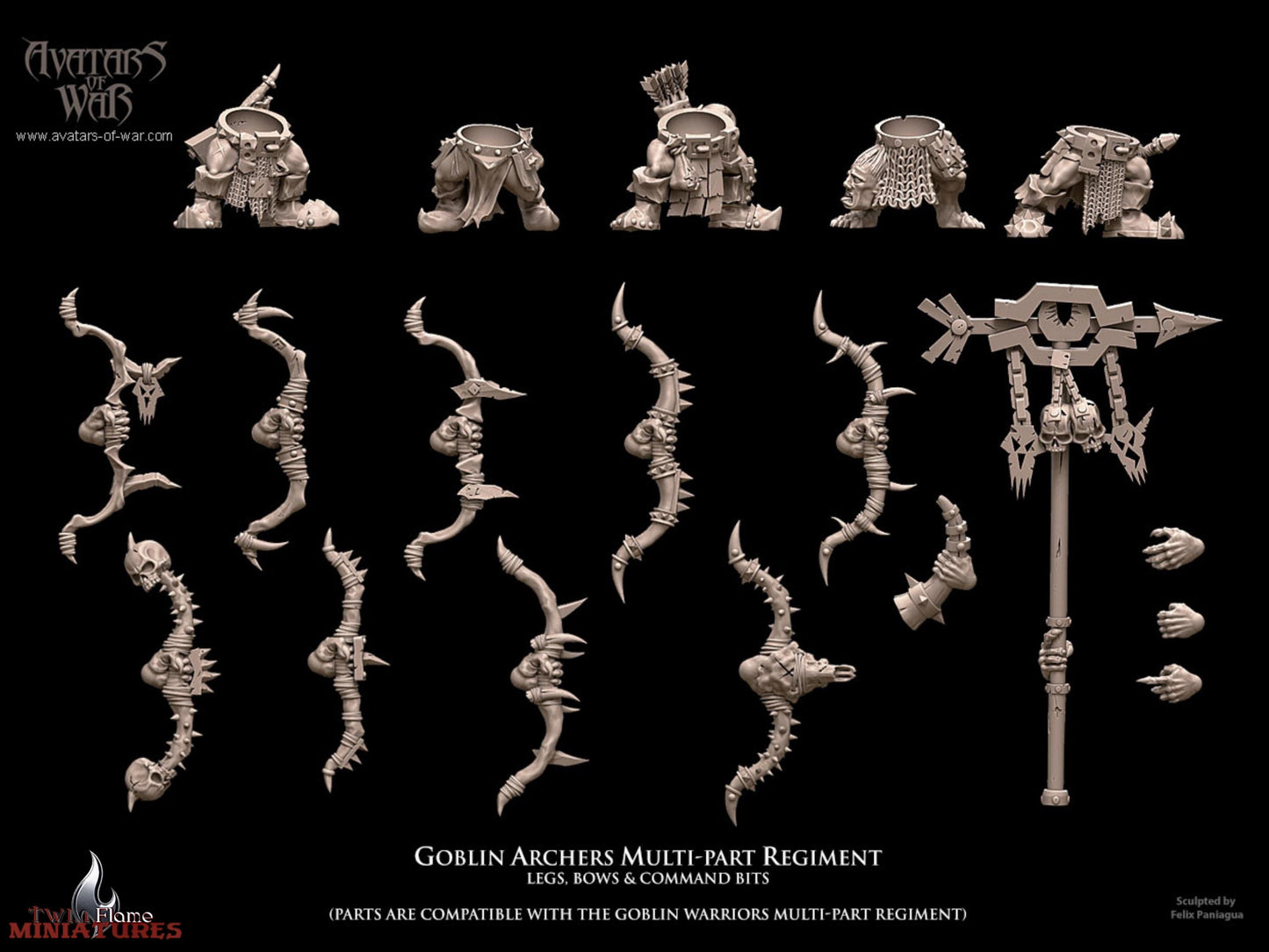 Multi-Part Goblin Archers Regiment