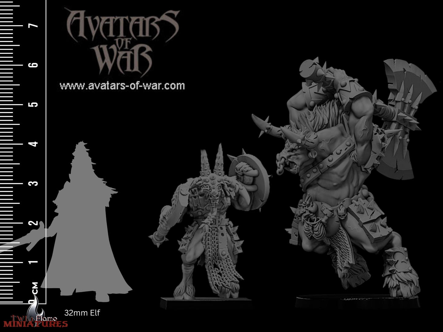 Minotaur Lord with Great Weapon or Dual Weapons