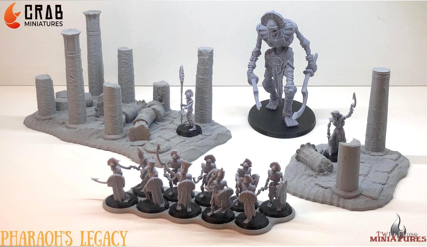 Multi-part Giant Undead Skeleton with Head & Weapon Options