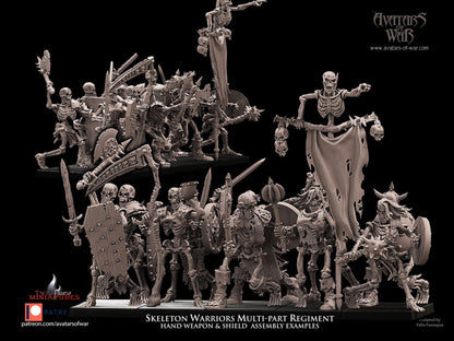 Undead Skeleton Warriors Multi-Part Regiment
