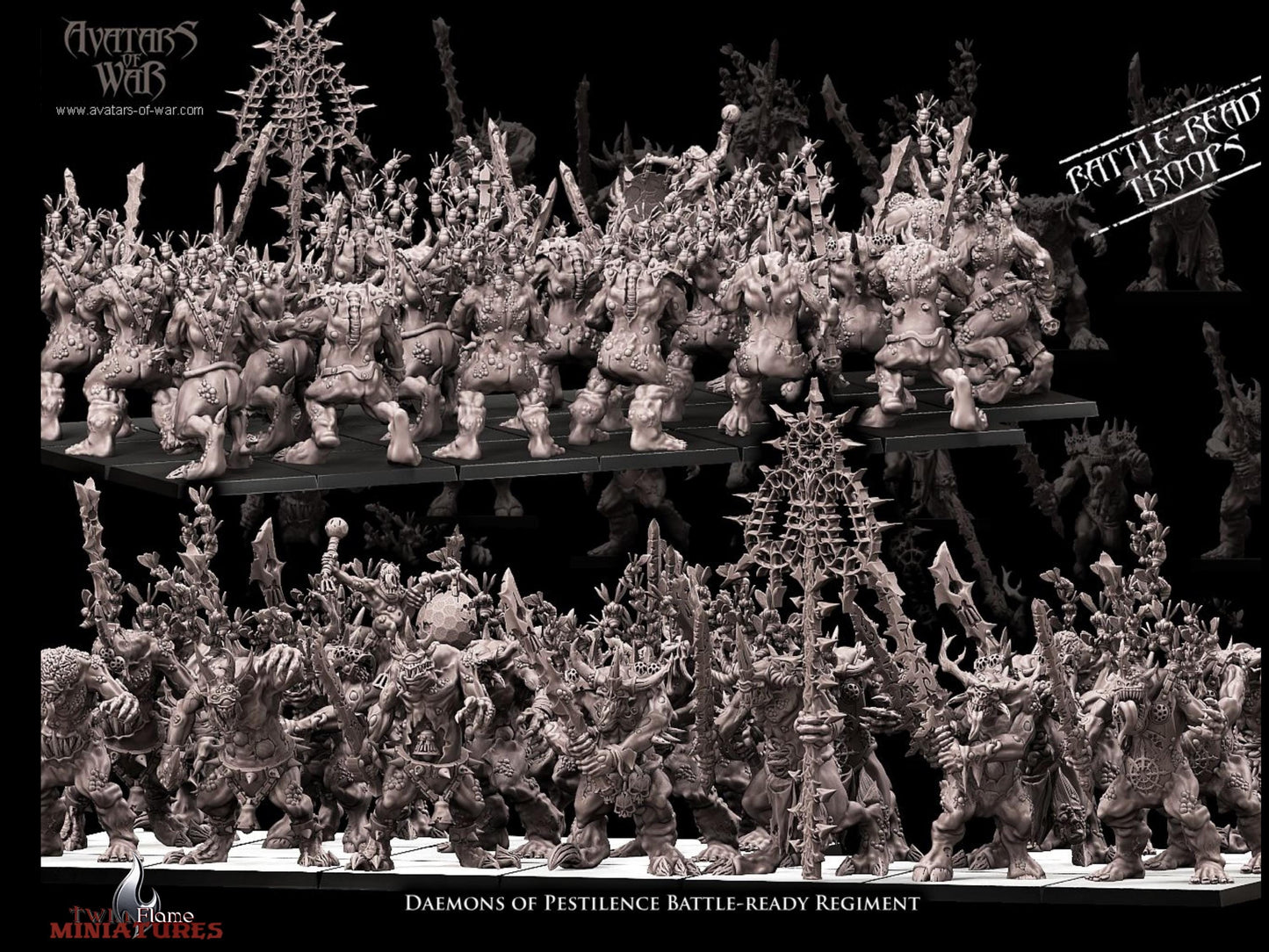 20 Daemons of Pestilence Battle-Ready Regiment