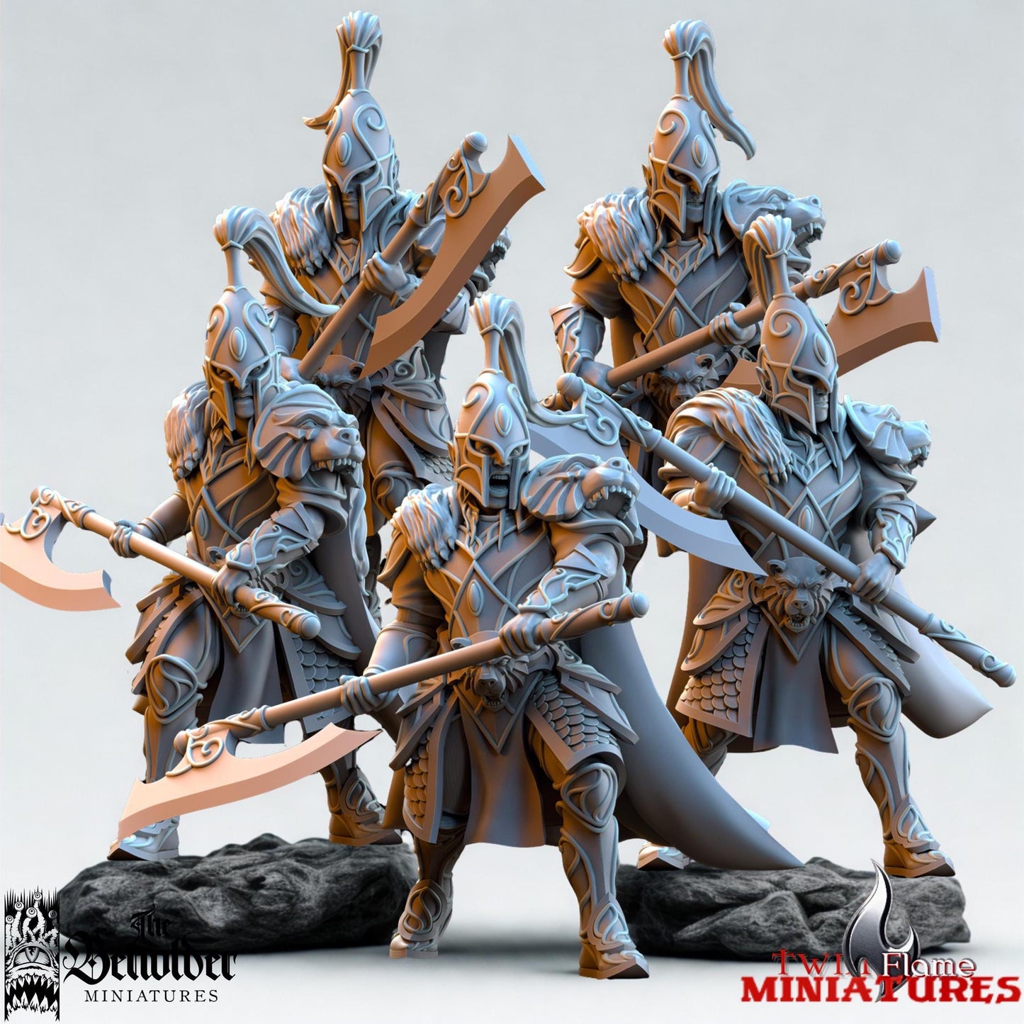 High Elves Bear Guardian Regiment, CG, Warriors & Chariot