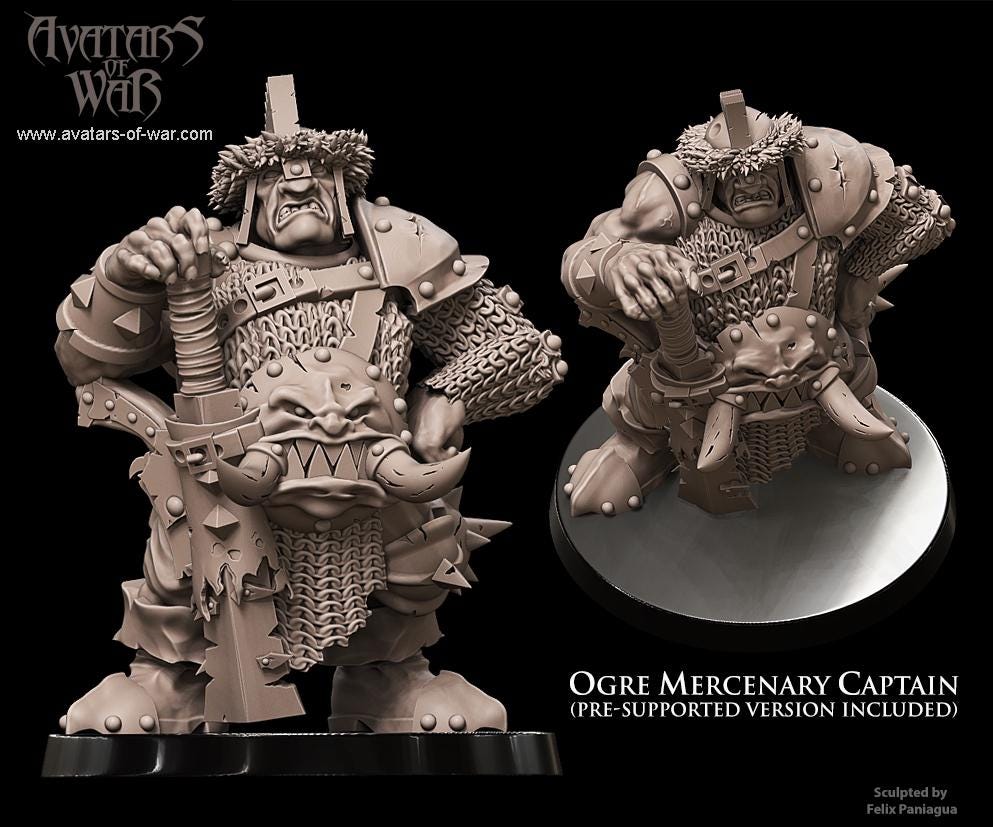 Ogre Mercenary Captain | Monstrous Infantry Leader