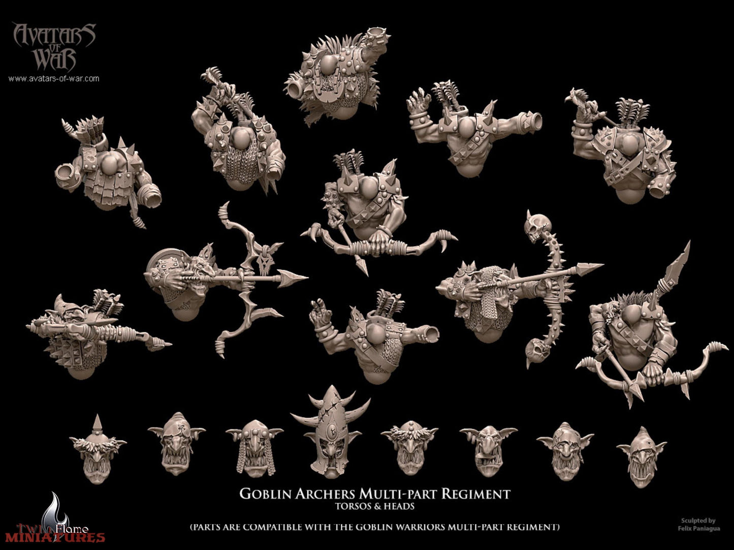 Multi-Part Goblin Archers Regiment