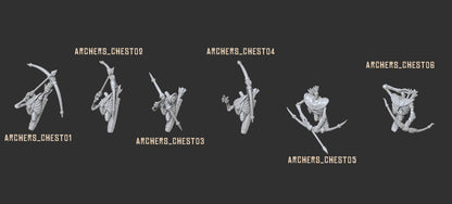 Undead Skeleton Archers | Battle-Ready & Multi-Part Bowmen with Modular Poses