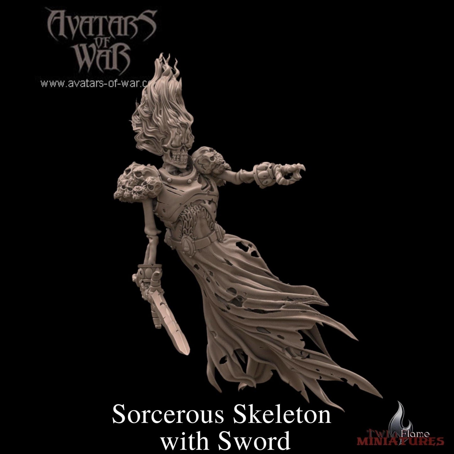 Skeleton Heroes & Sorcerers Battle-Ready Miniatures
