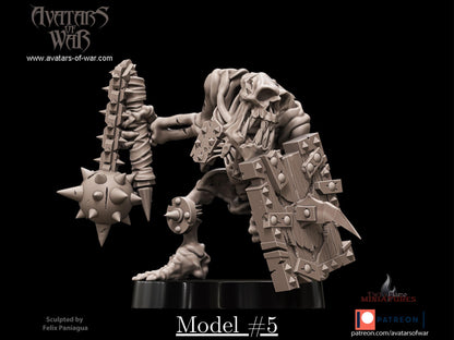 Skeletal Goblin Warriors | Multipart & Battle-Ready Undead Goblins