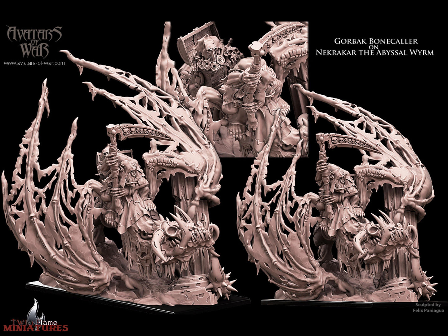 Undead Orc Necromancer on Abyssal Wyrm
