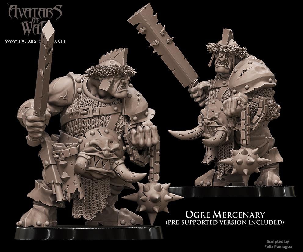 Ogre Mercenary | Monstrous Infantry Miniature