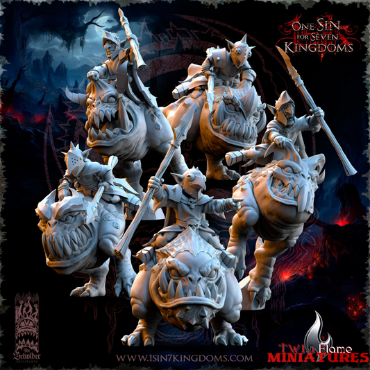 Goblin Kavehorror Knights with Spears