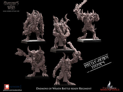 10 Daemons of Wrath Battle-Ready Regiment