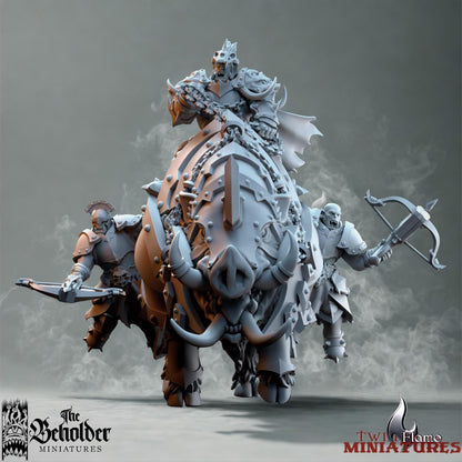 Orc War-Leader on Armoured Boar | Mounted Hero Commander