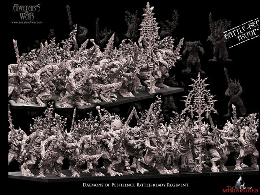 20 Daemons of Pestilence Battle-Ready Regiment
