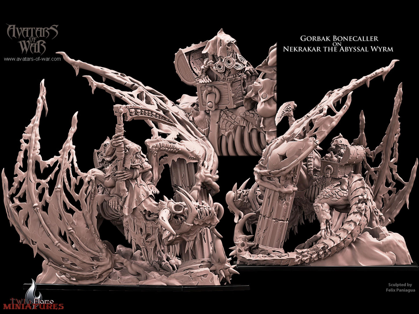 Undead Orc Necromancer on Abyssal Wyrm