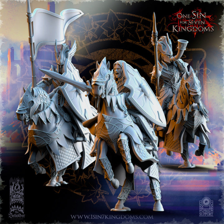 Silvermoor Elves Knights Of Ashur Command Group