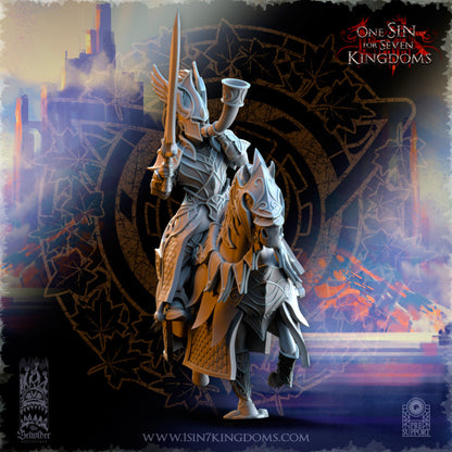 Silvermoor Elves Knights Of Ashur Command Group