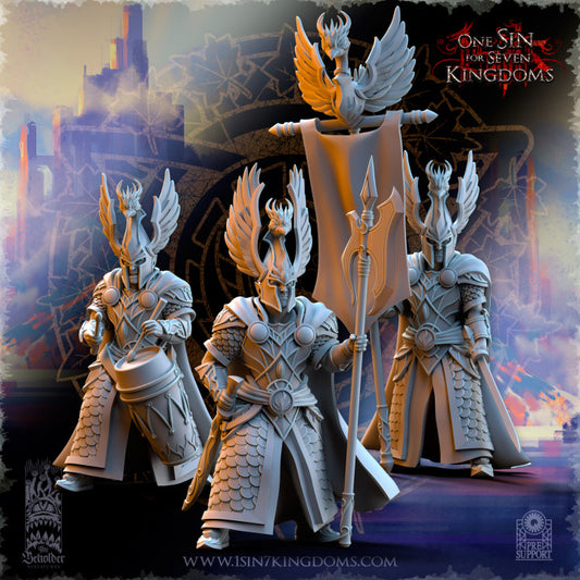 Silvermoor Elves Searing Bird Guardians Command Group