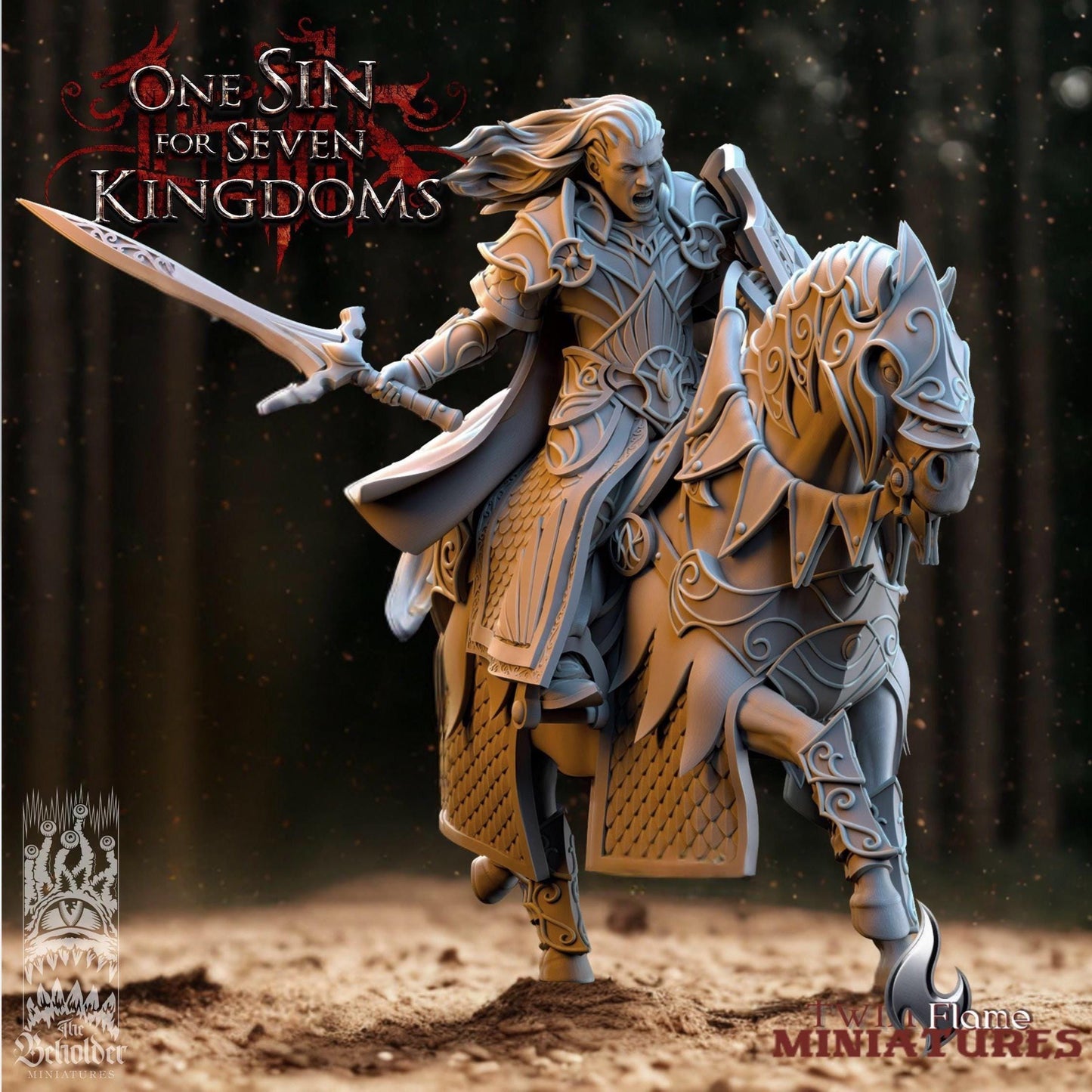 High Elf Commander on War Horse