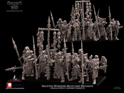 Undead Skeleton Warriors Multi-Part Regiment