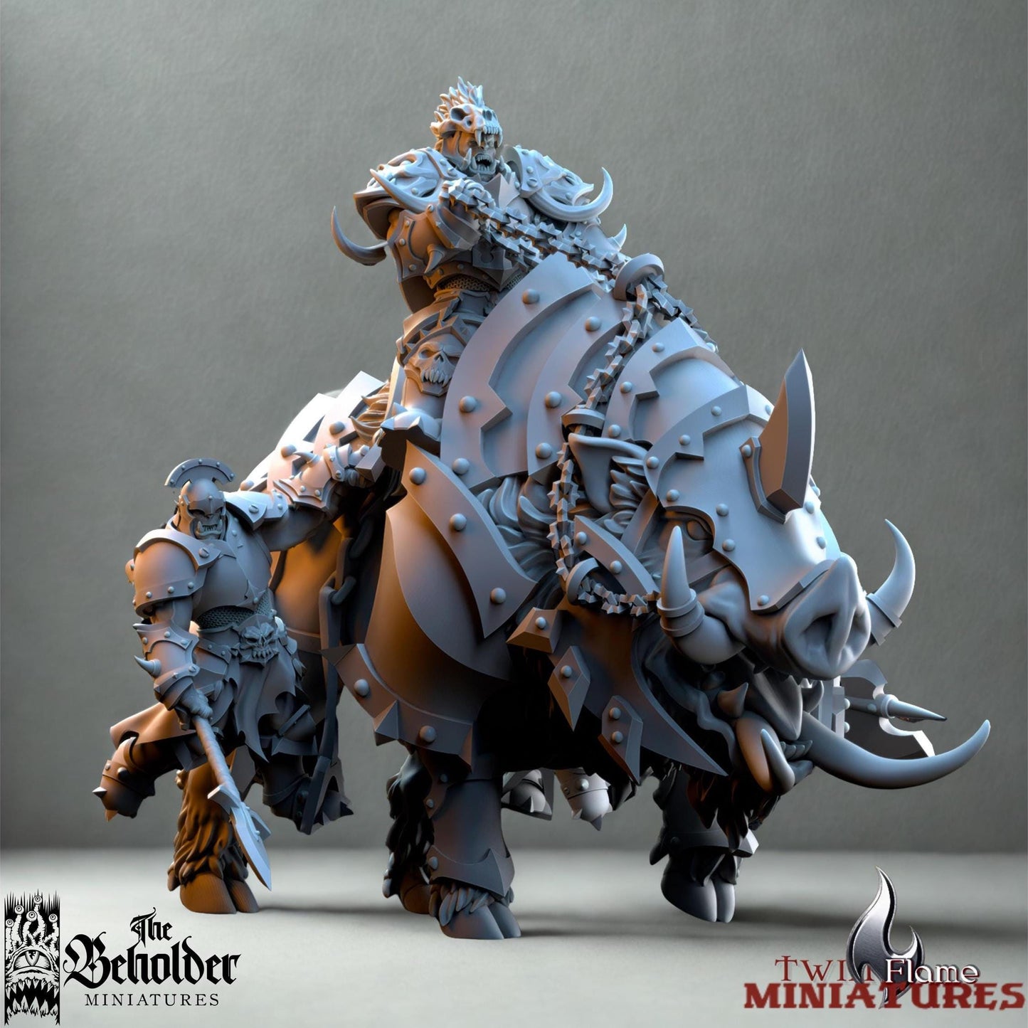 Orc War-Leader on Armoured Boar | Mounted Hero Commander