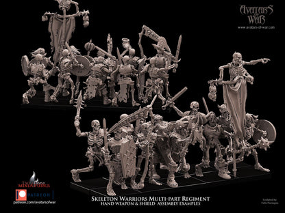 Undead Skeleton Warriors Multi-Part Regiment