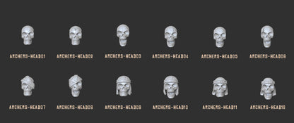 Undead Skeleton Archers | Battle-Ready & Multi-Part Bowmen with Modular Poses