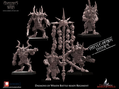 10 Daemons of Wrath Battle-Ready Regiment