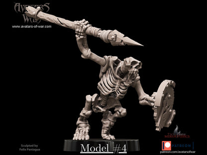 Skeletal Goblin Warriors | Multipart & Battle-Ready Undead Goblins