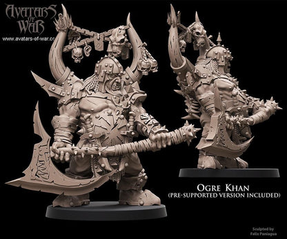 Ogre Khan Warlord | Armoured Ogre General Miniature