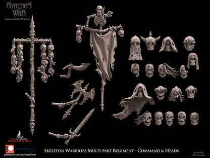 Undead Skeleton Warriors Multi-Part Regiment