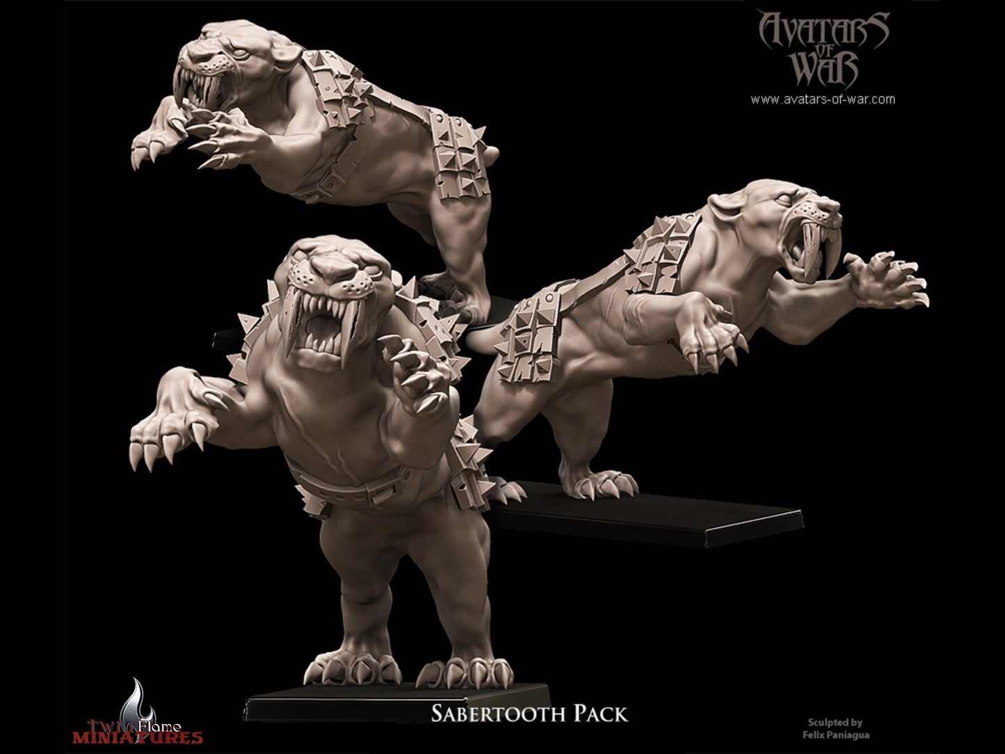 Sabertooth Beast Pack | Tribal Monster Allies & Predators