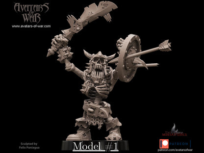 Skeletal Goblin Warriors | Multipart & Battle-Ready Undead Goblins