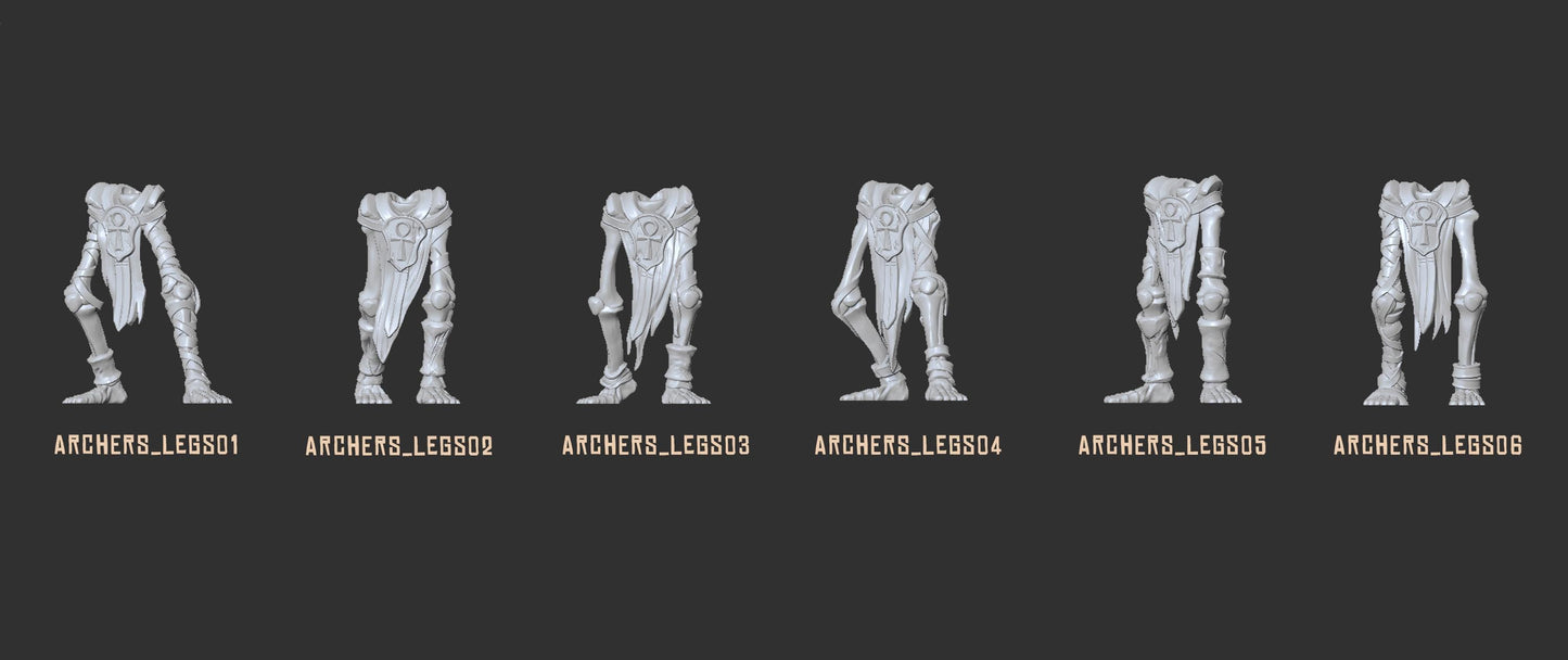 Undead Skeleton Archers | Battle-Ready & Multi-Part Bowmen with Modular Poses