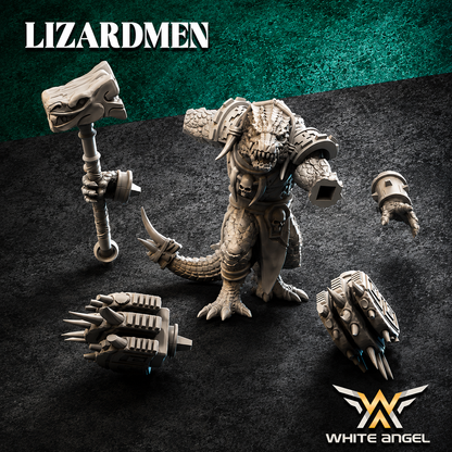 Lizardmen Crocgator Brutes - Monstrous Infantry (Multi-Part)