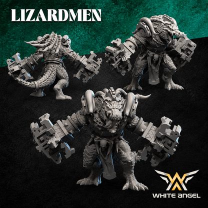 Lizardmen Crocgator Brutes - Monstrous Infantry (Multi-Part)