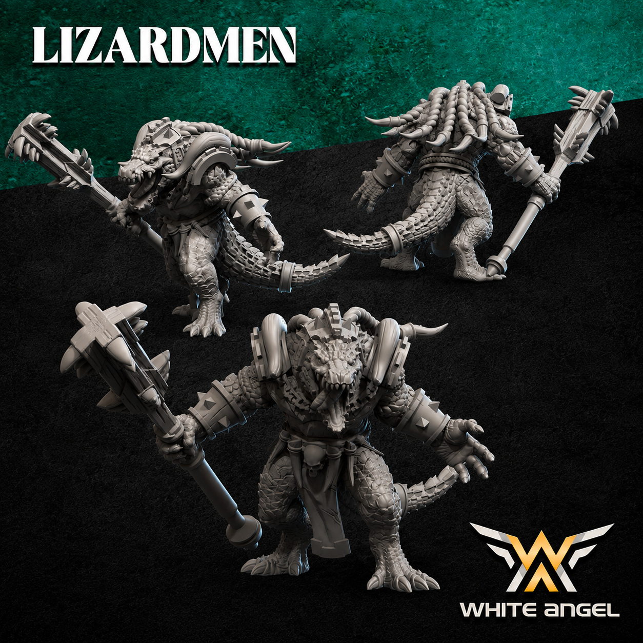Lizardmen Crocgator Brutes - Monstrous Infantry (Multi-Part)