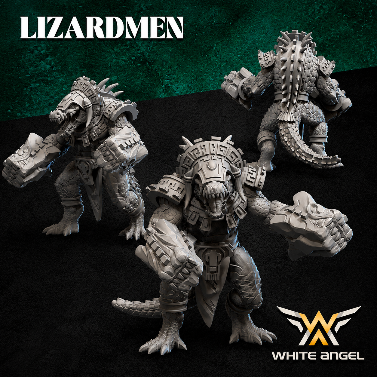 Lizardmen Crocgator Brutes - Monstrous Infantry (Multi-Part)