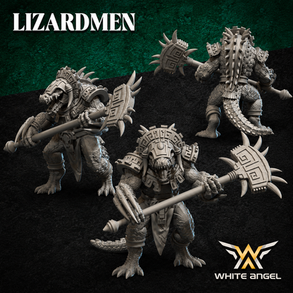 Lizardmen Crocgator Brutes - Monstrous Infantry (Multi-Part)