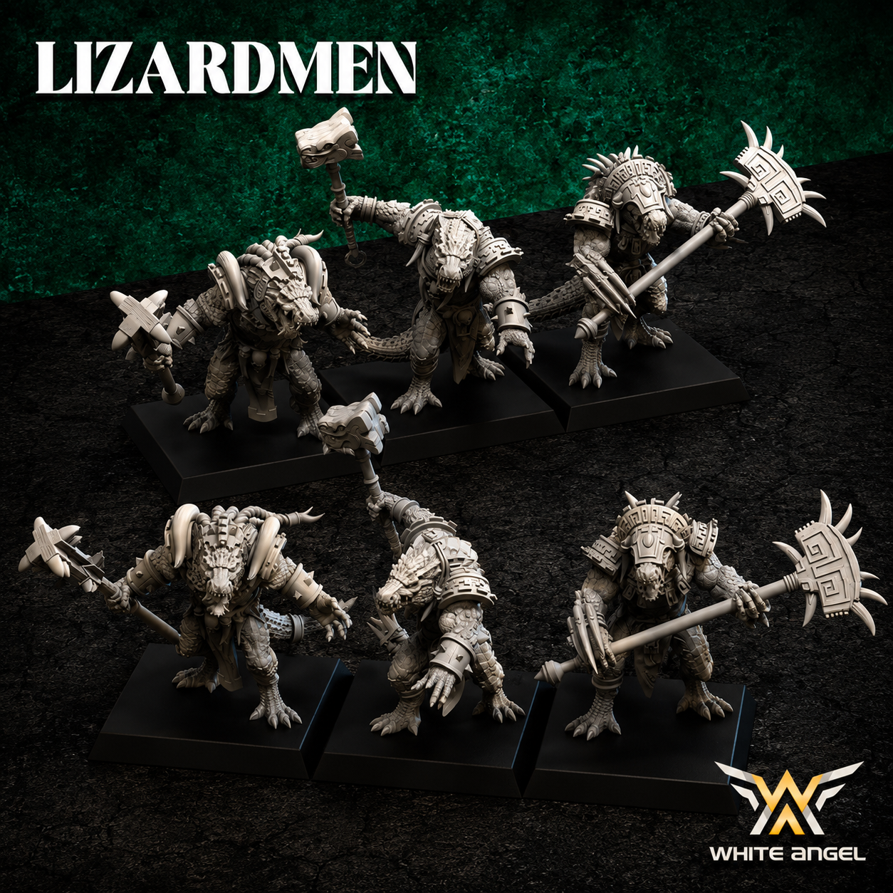 Lizardmen Crocgator Brutes - Monstrous Infantry (Multi-Part)