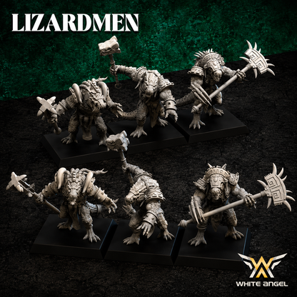 Lizardmen Crocgator Brutes - Monstrous Infantry (Multi-Part)