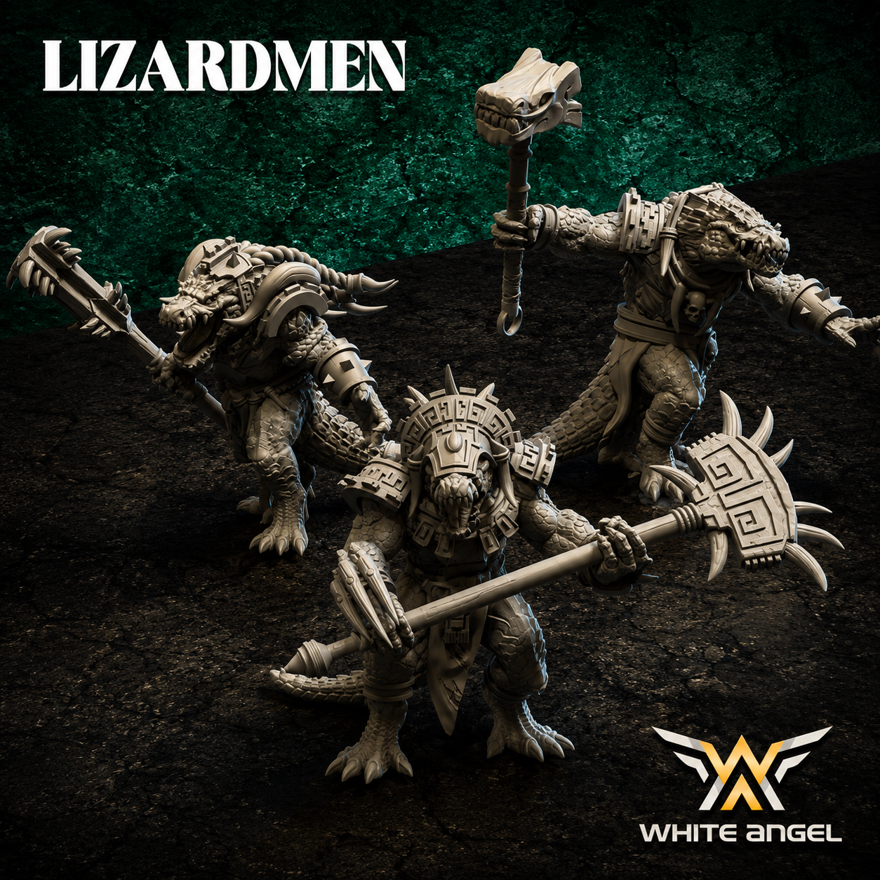 Lizardmen Crocgator Brutes - Monstrous Infantry (Multi-Part)