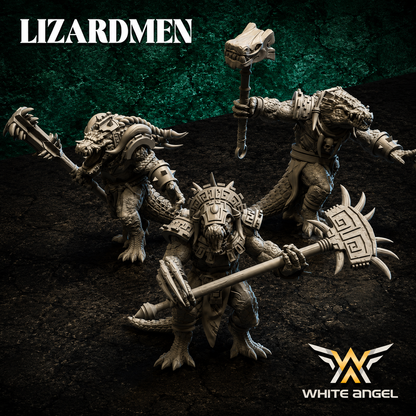 Lizardmen Crocgator Brutes - Monstrous Infantry (Multi-Part)