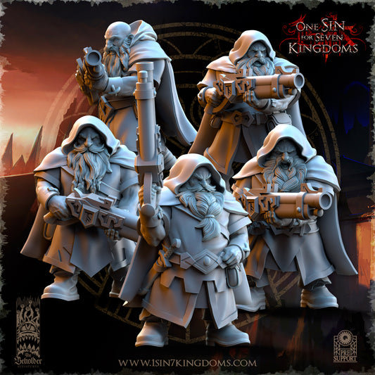 5 Dwarven Kingdoms Shaprshooters with Blunberbuss