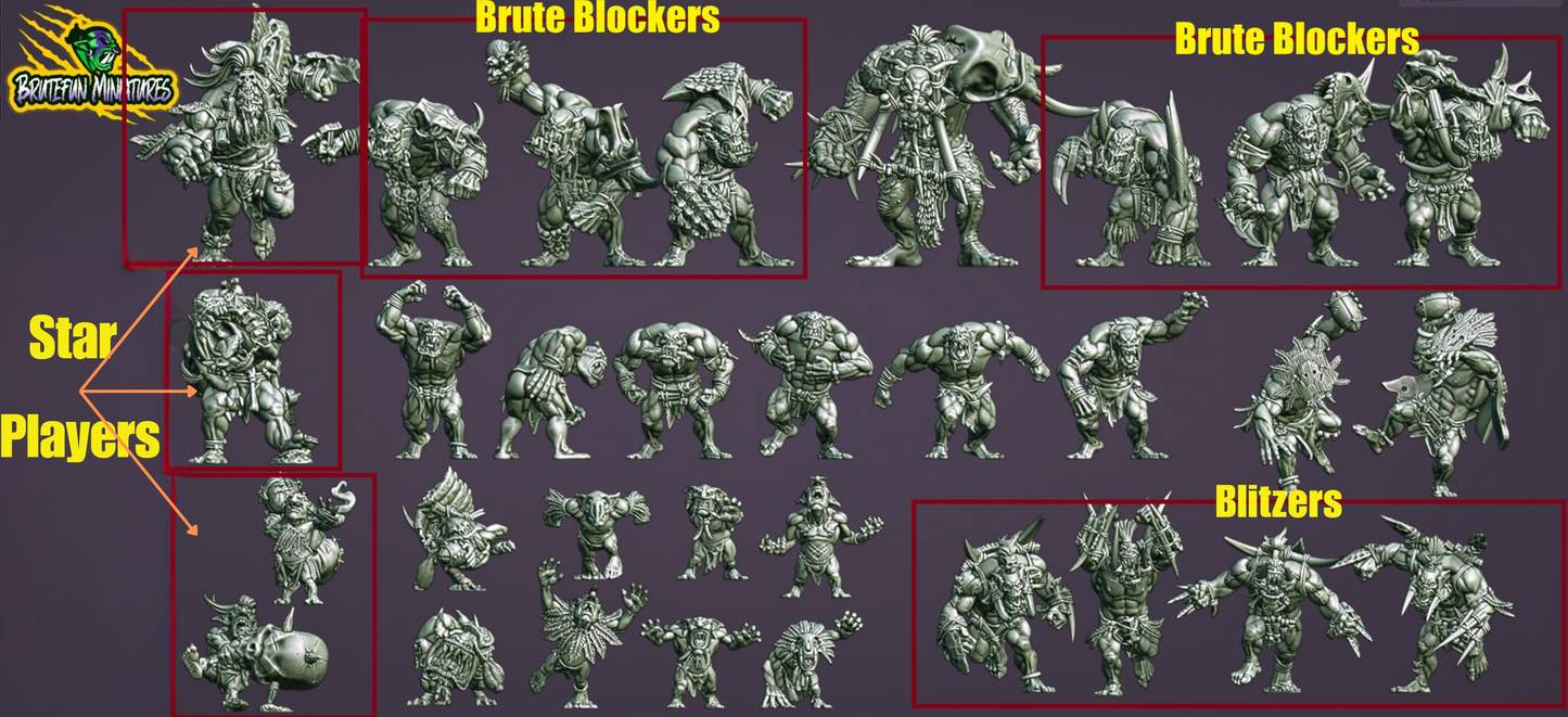 Savage Orc Fantasy Football Team (Custom)