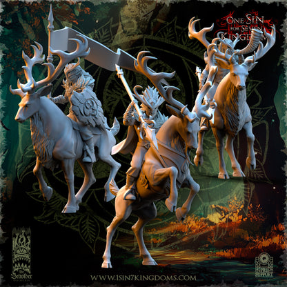 Wood Elves Deepwood Riders Command Group