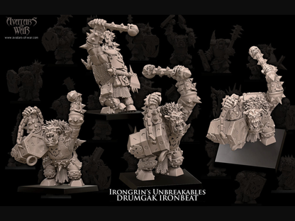 𝐈𝐫𝐨𝐧𝐠𝐫𝐢𝐧'𝐬 𝐔𝐧𝐛𝐫𝐞𝐚𝐤𝐚𝐛𝐥𝐞𝐬 Armoured Iron Orcs with Weapons & Shield Regiment, featuring an 𝐔𝐩𝐠𝐫𝐚𝐝𝐞𝐝 𝐂𝐨𝐦𝐦𝐚𝐧𝐝 𝐎𝐩𝐭𝐢𝐨𝐧