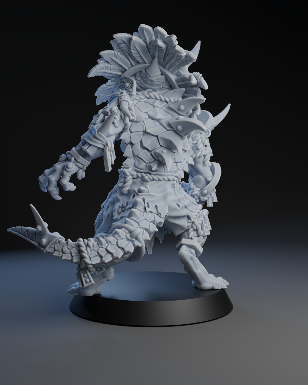 Football Lizard Fantasy Football Lizard Star Player – Twin Flame Miniatures