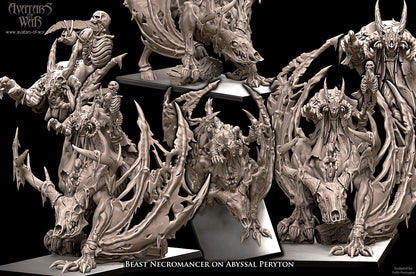 Morgrak Death-Hoof | Beast Skeleton Necromancer on Abyssal Peryton
