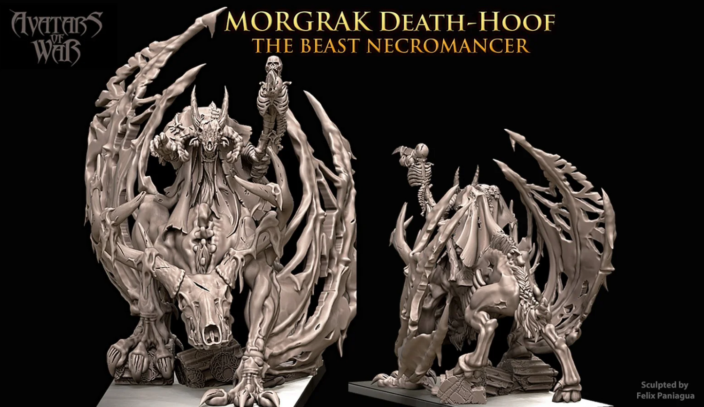 Morgrak Death-Hoof | Beast Skeleton Necromancer on Abyssal Peryton